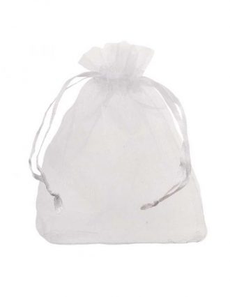 Organza buideltje wit