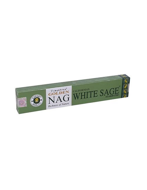 Nuchter Warmte Meerdere Golden Nag White Sage - Wierookstokjes kopen - Stones & Bones ®