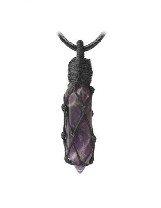 Amethistpunt Macramé ketting
