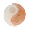 Zoutsteen Yin Yang waxinelichthouder