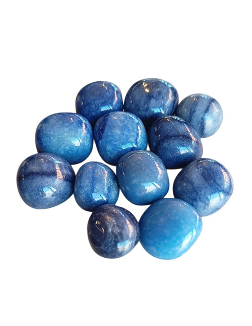 Aventurijn-blauw-trommelstenen Aventurijn blauw trommelstenen