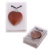 Goudsteen Hart met ketting in doosje Hart Goldfluss (synth) met ketting