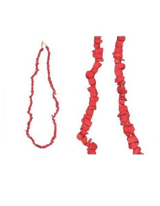 Rode Koraal (imitatie) Splitketting
