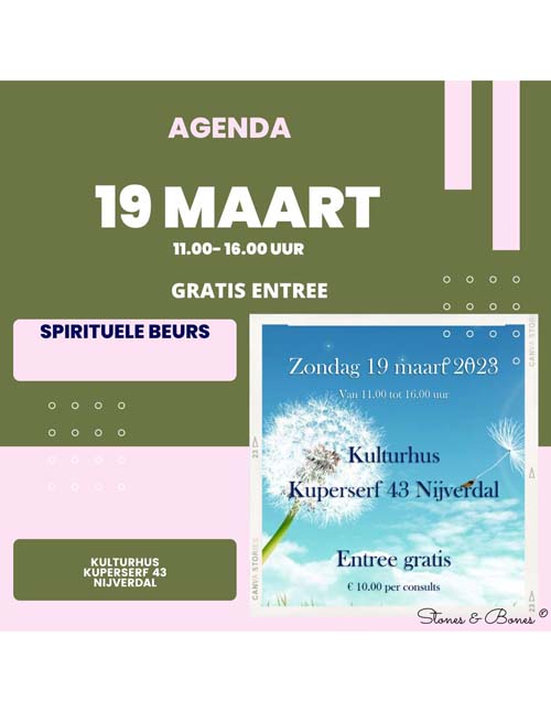 19 maart 2023 Spirituele Beurs Nijverdal