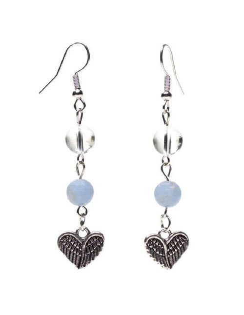 Oorbellen-Angeliet-Bergkristal Oorbellen Angeliet Bergkristal