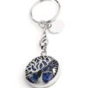 Lapis Lazuli sleutelhanger met levensboom