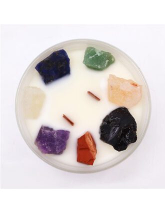Chakra Crystal Candle Seven Chakra