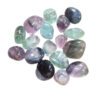 Fluoriet Regenboog trommelsteen maat 3