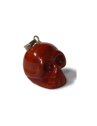 Jaspis rood schedel hanger