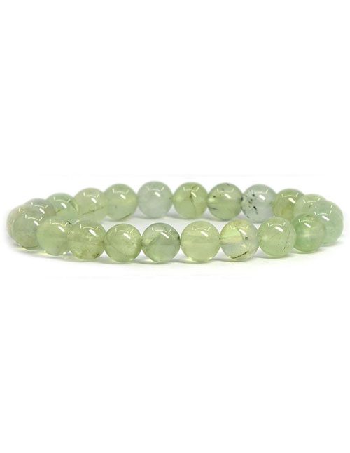 Prehniet-powerbead-armband Prehniet armband