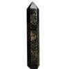 Obsidiaan goud obelisk