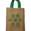 Jute tote bag Seven Chakra's