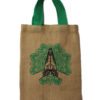 Jute tote bag Folded hands