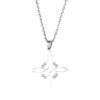 Keltische knoop ketting RVS