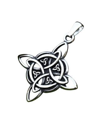 Keltische knoop ketting RVS