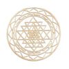 Raam-, wandhanger hout Sri Yantra