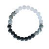 Labradoriet---Bergkristal---Toermalijn-armband Labradoriet Bergkristal Toermalijn armband