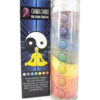 Chakra crystal candle seven chakra