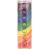 Chakra crystal candle seven chakra
