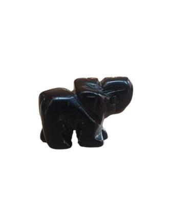 Agaat zwart olifant