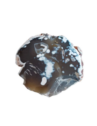 Orka agaat half gepolijst