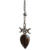 Tijgeroog Triple goddess pendel