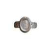 Rozekwarts ring 925 zilver