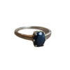 Saffier blauw ring 925 zilver