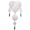 Aluminium-Mobiel-hearts-creme Muurhanger Hartjes