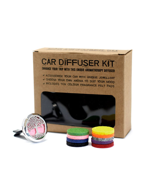 Car-diffuser-levensboom-2 Auto diffuser met viltjes voor etherische olie