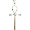 Ankh hanger 925 zilver met Maansteentje