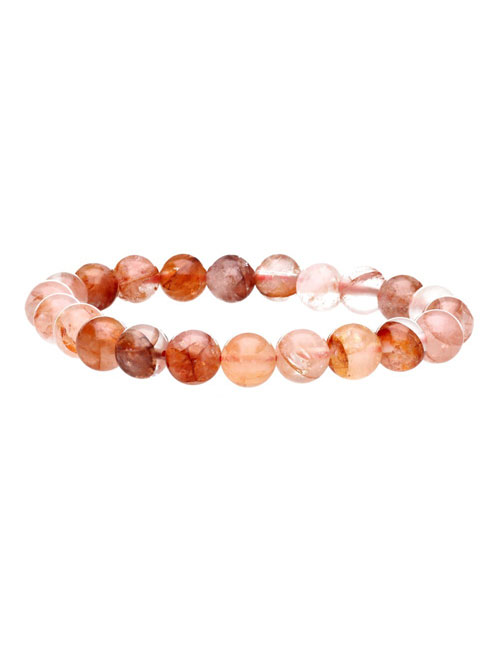 Hematoide-kwarts-armband Hematietkwarts armband
