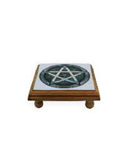 Mini-altaar-tafel-pentagram Altaar tafeltje Pentagram